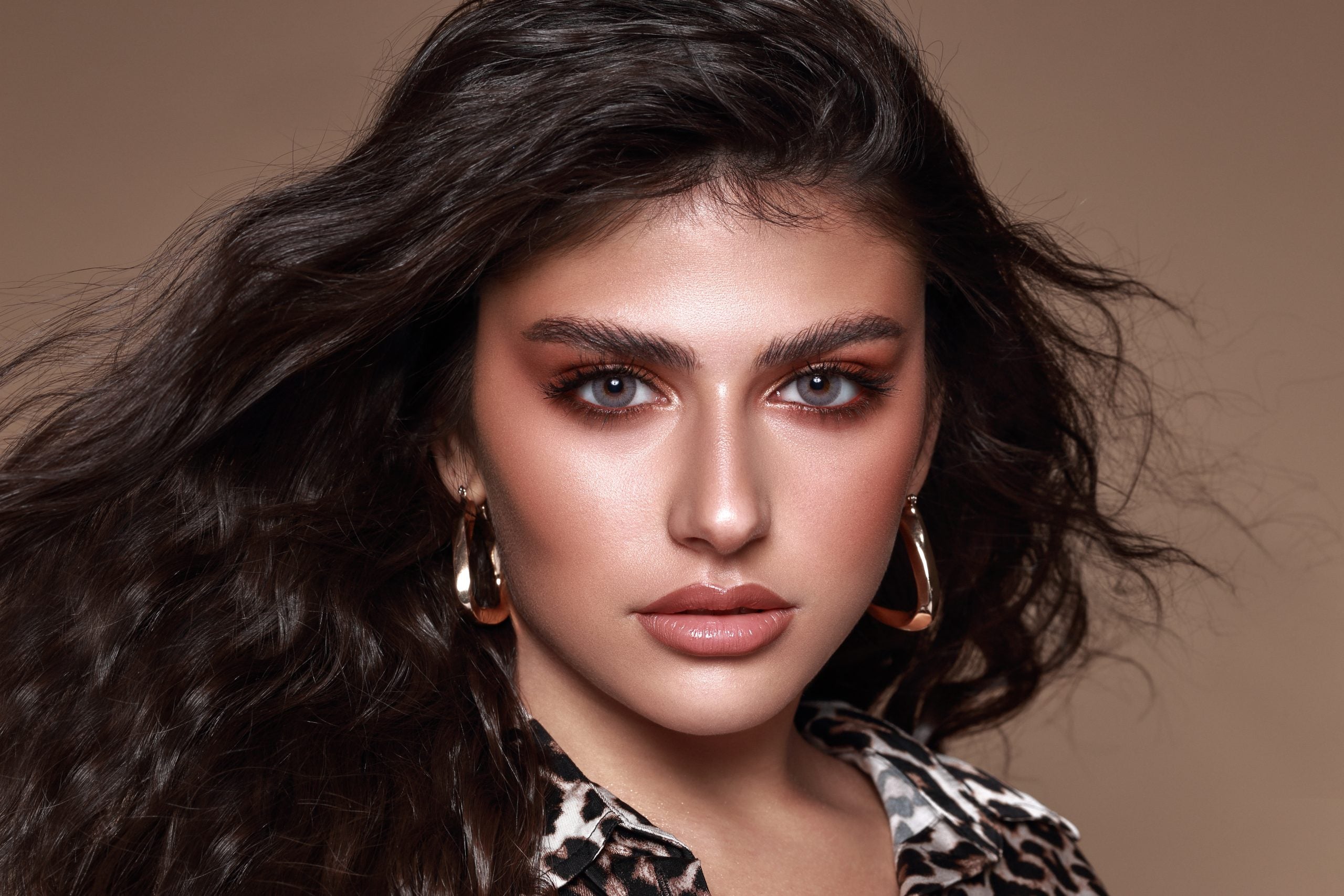 Grey Beige Bella Contact Lenses from the Elite Collection
