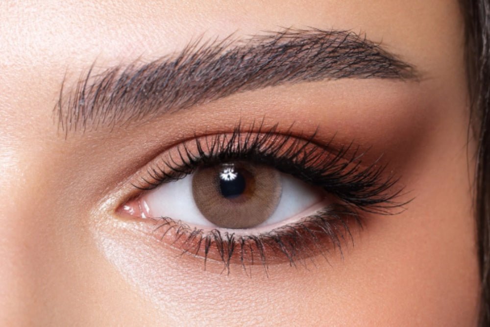 How Hazel Contact Lenses Look On Brown Eyes - Bella Contact Lenses