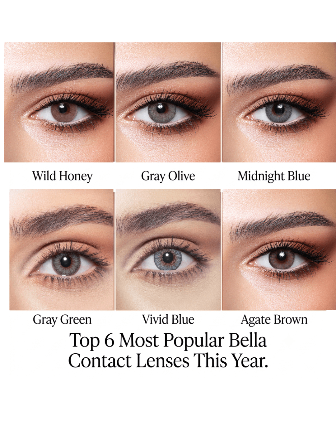 The Verdict is In: The Top 6 Most Popular Bella Contact Lenses This Year - Daring Eyes