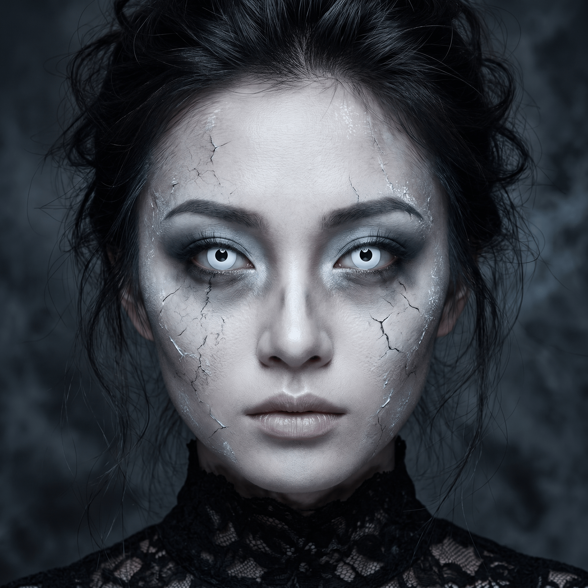 Zombie White Daring Eyes - Bella_Contact_Lenses