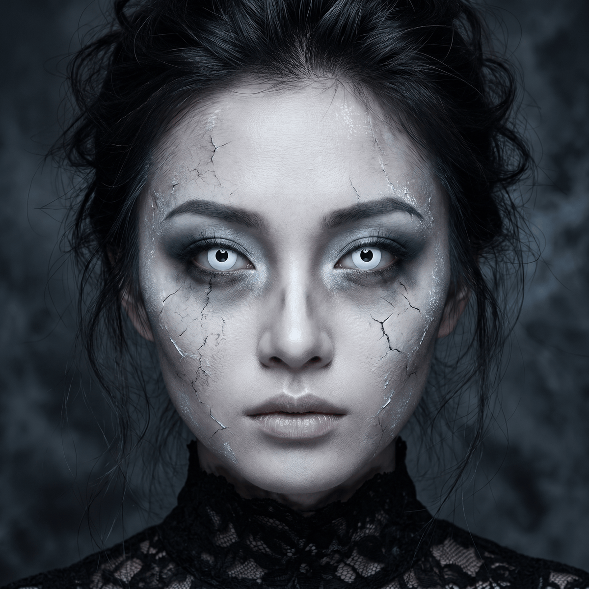 wear contact lenses for Halloween