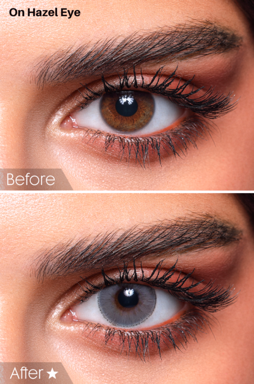 Bella Contact Lenses in USA Cloudy Gray